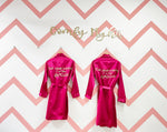 Load image into Gallery viewer, Magenta Couple Personalised Robes  | Prepaid Orders Only
