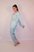 Teal Stripes Pj Set