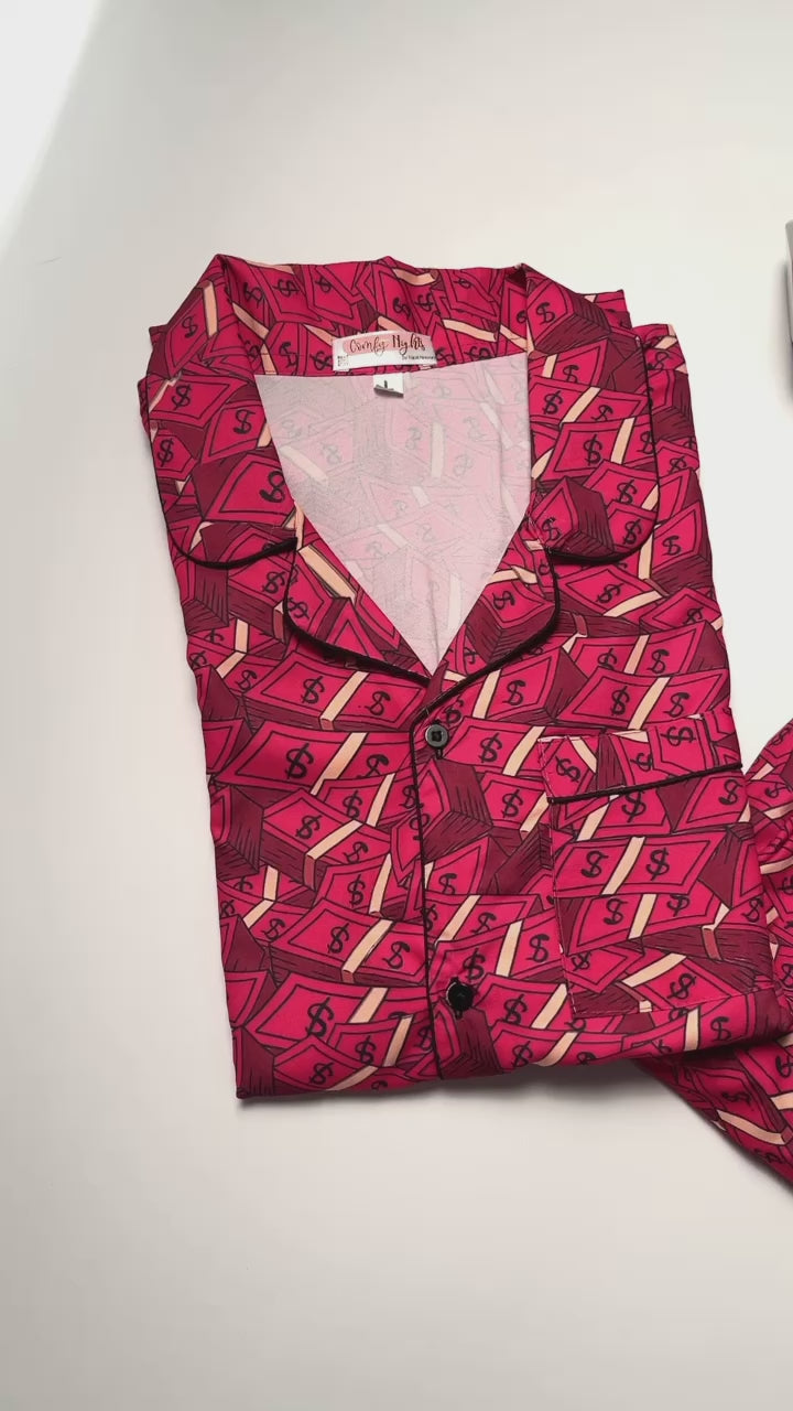 Magenta Dollars Pj Set