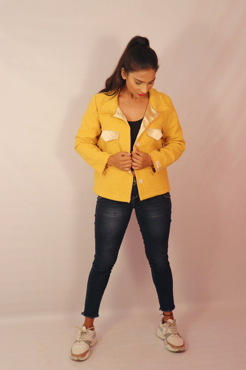 Yellow Jacquard Jacket (Limited Edition)