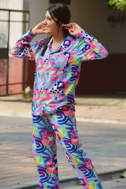 Purple Art Pj Set