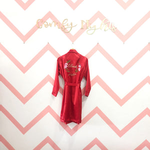 Red Personalise Robe  | Prepaid Orders Only