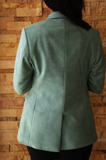 Load image into Gallery viewer, Sage Suede Jacket

