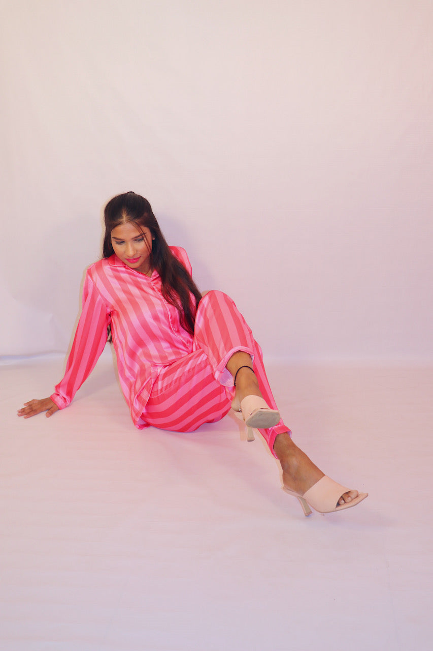 Pink Bubble Pj Set