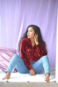 Maroon Velvet Crop