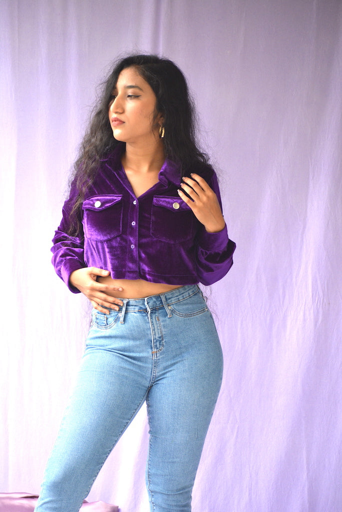 Violet Velvet Crop