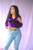 Violet Velvet Crop