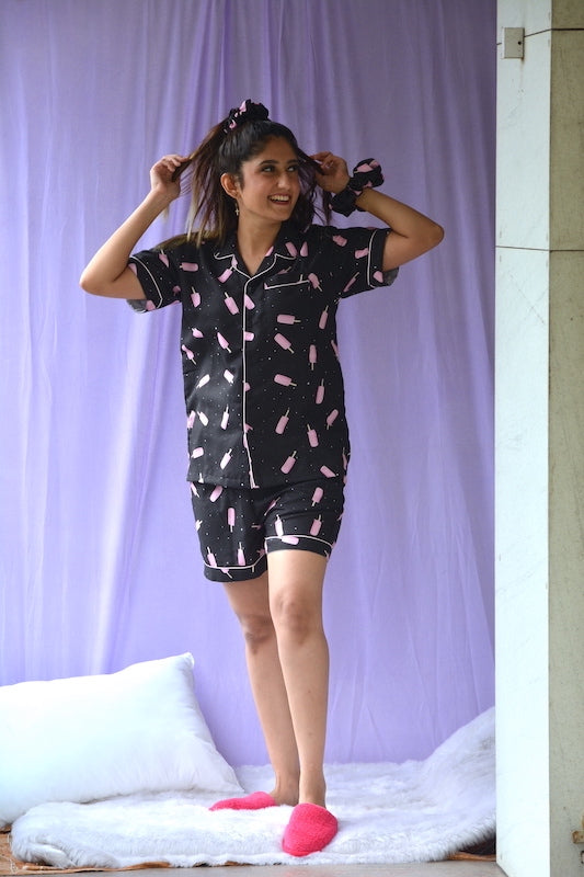 Pink Popsicle Shorts Set (E-2)