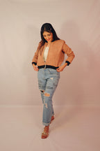 Gold Jacquard Bomber Jacket (Limited Edition)