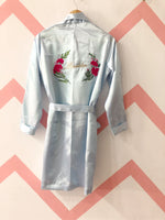 Load image into Gallery viewer, Powder Blue Personalise Robe  | Prepaid Orders Only
