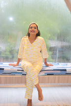 Yellow Ellipse Tee + Pj Set
