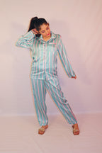 Teal Stripes Pj Set