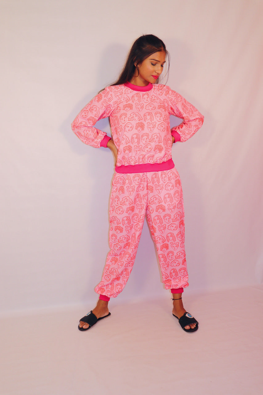 Red Faces SweatShirt + Jogger