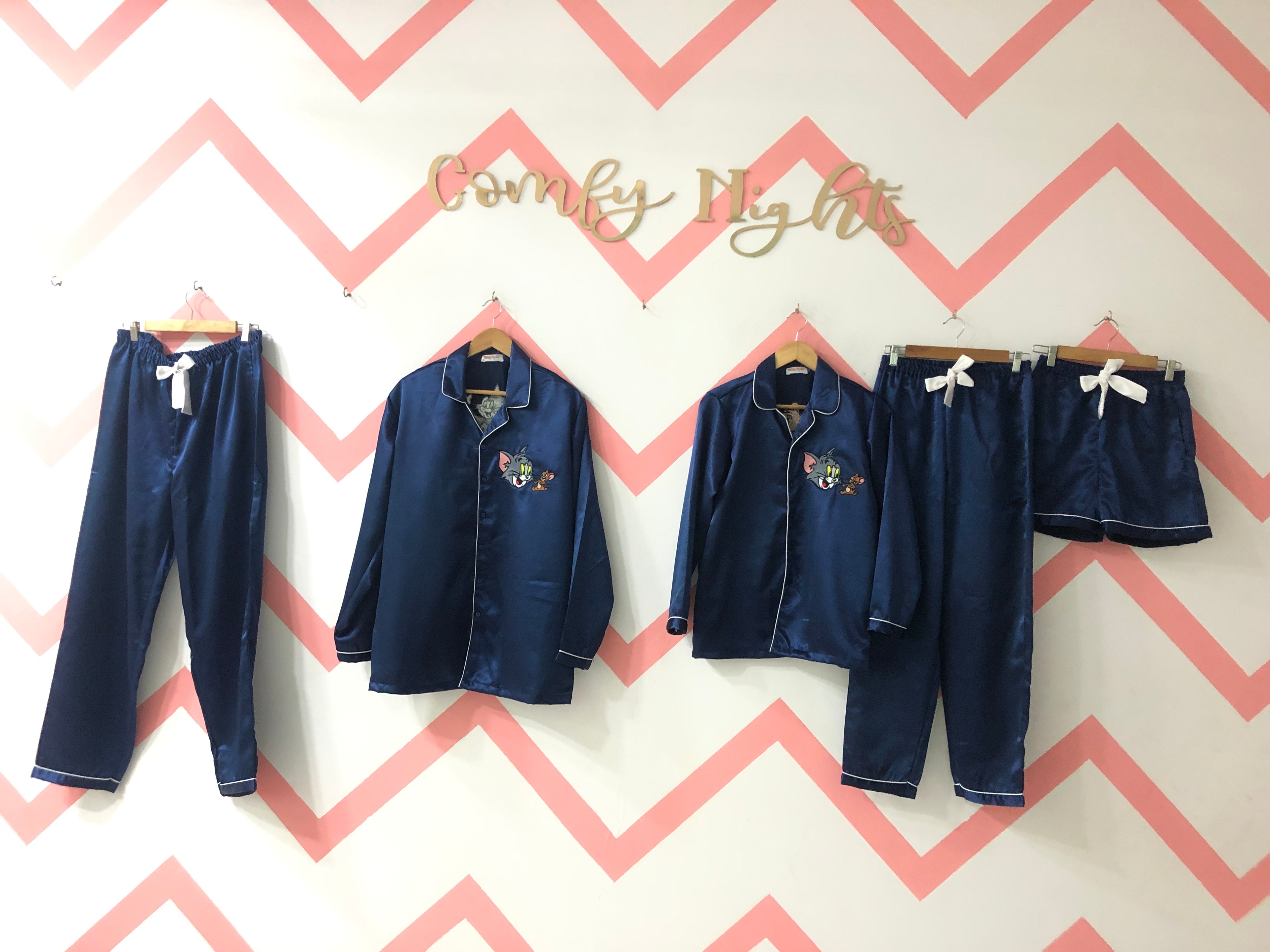 Satin Tom & Jerry Couple Set  | Prepaid Orders Only