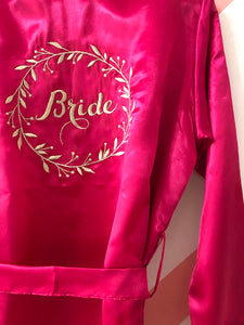 Magenta Bride's Robe  | Prepaid Orders Only