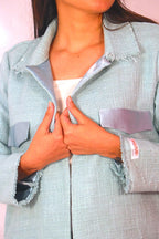 Teal Jacquard Jacket (Limited Edition)