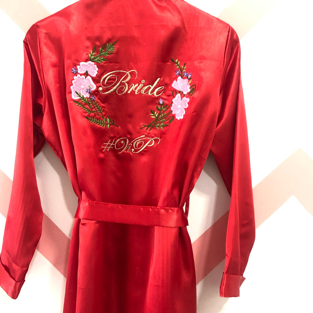 Red Personalise Robe
