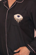 Load image into Gallery viewer, Evil Eye Patch Pj Set (Black Edition)
