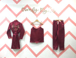 Load image into Gallery viewer, Maroon Personalise Robe Set
