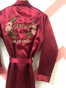Maroon Personalise Robe Set