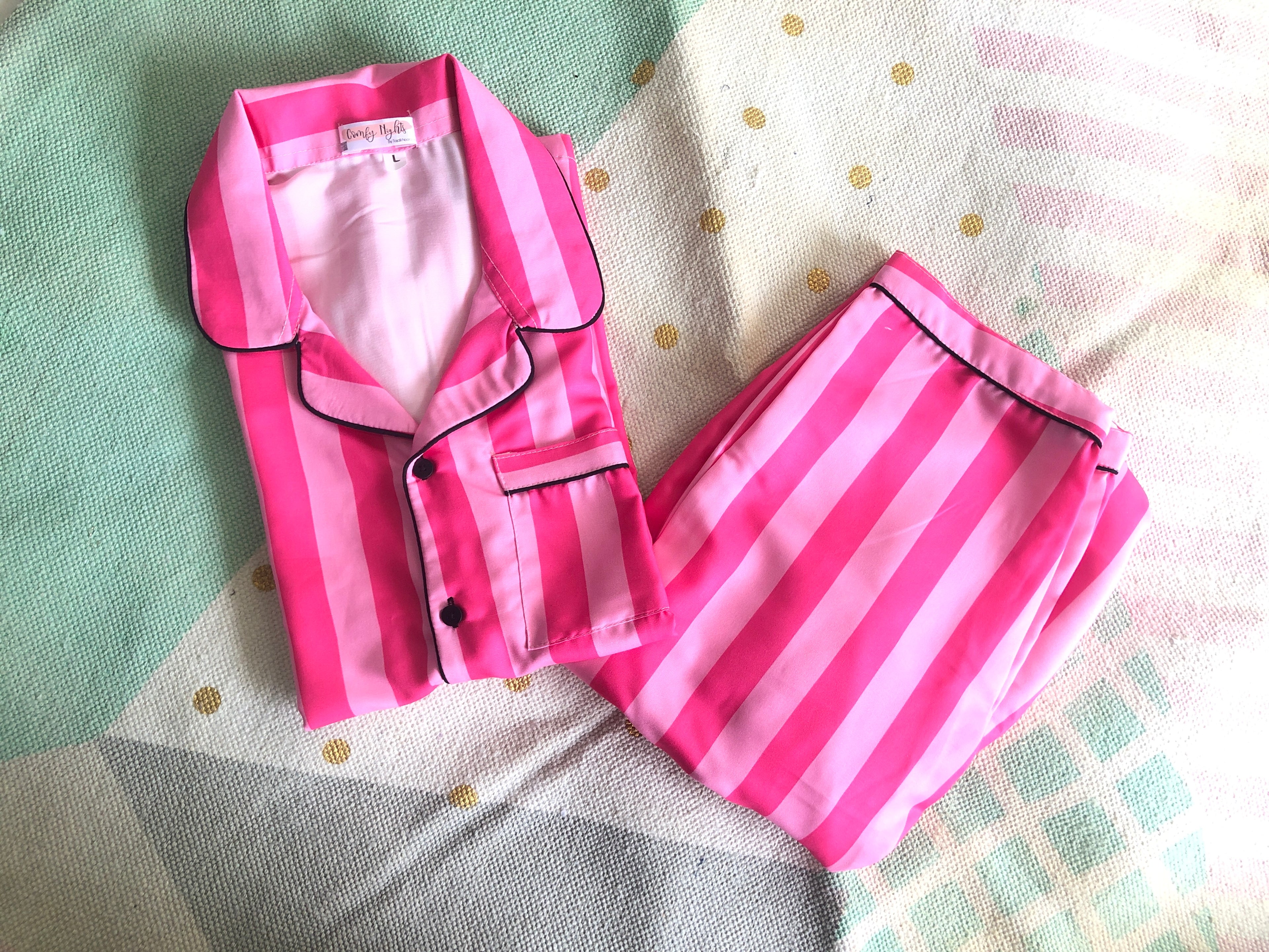 Pink Stripes Pj Set