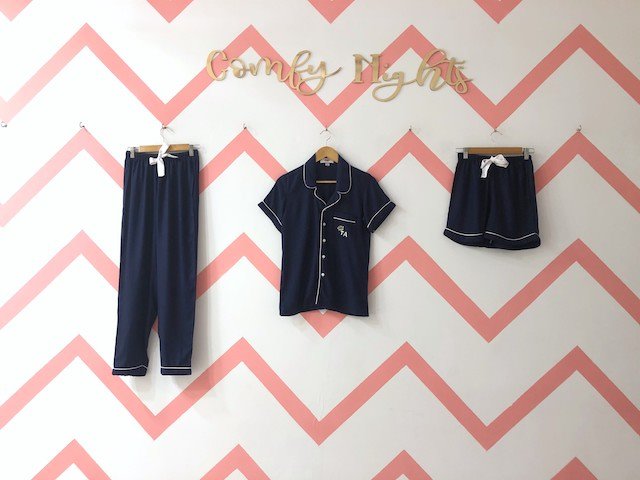 Blue Cotton 3 Pieces Set | Prepaid orders only - Comfy Nights
