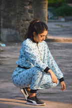 Blue Eye Bomber Jacket + Jogger - Comfy Nights