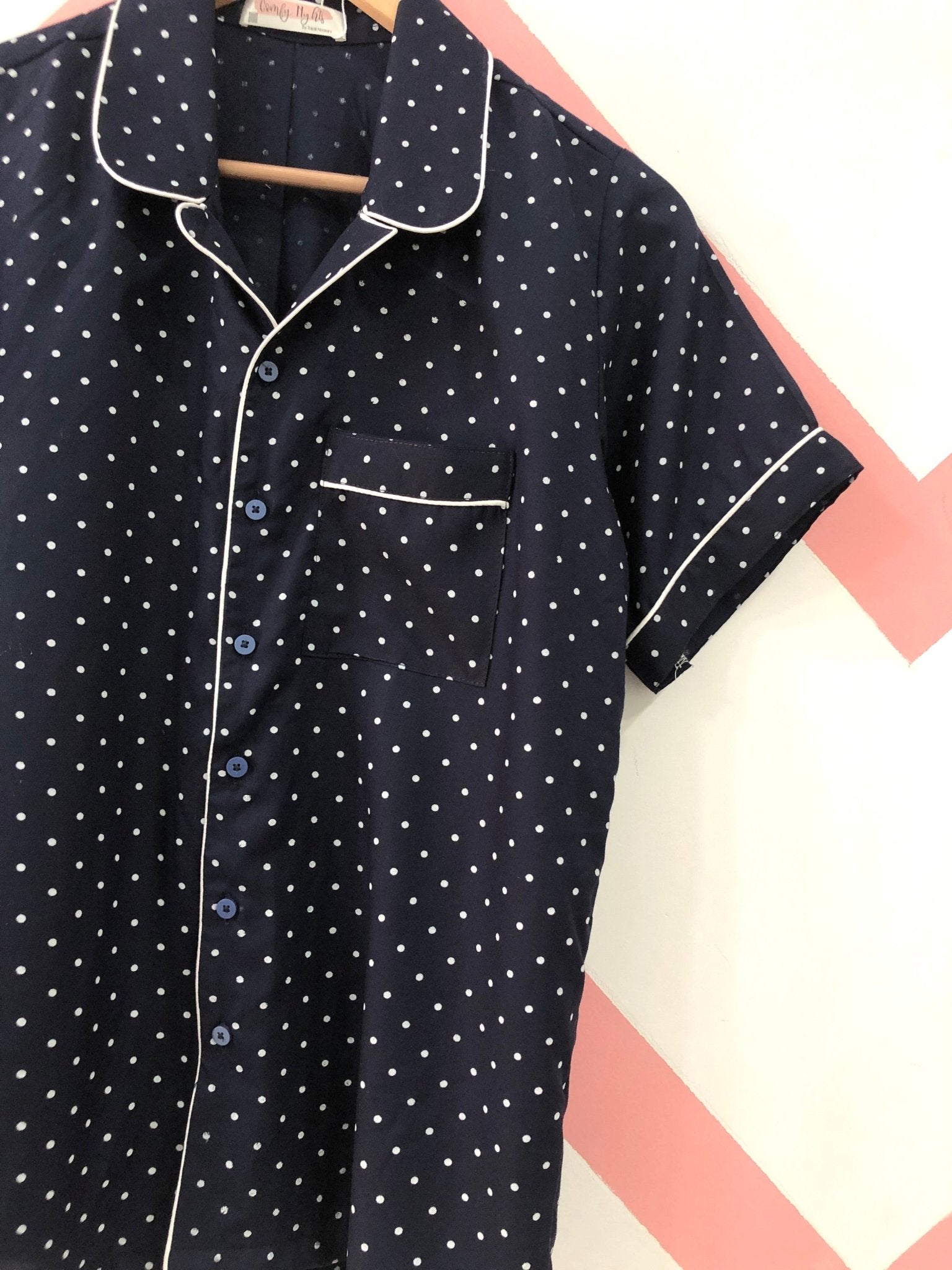 Blue Polka Pj Set - Comfy Nights
