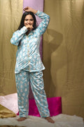 Blue Snow PJ Set - Comfy Nights