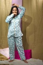 Blue Snow PJ Set - Comfy Nights