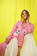 Blush Panda Pj Set - Comfy Nights