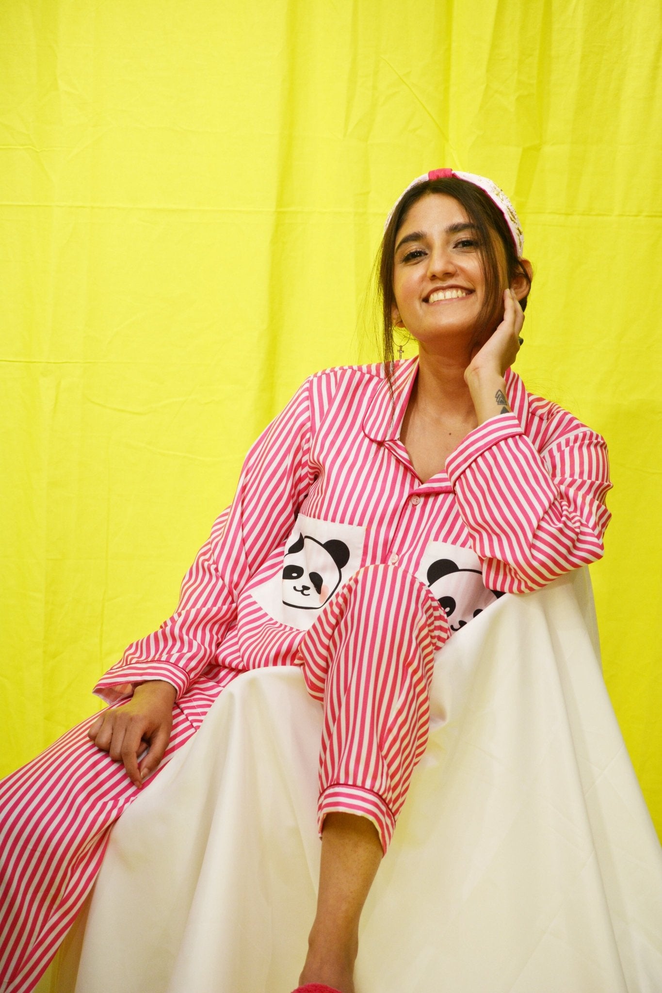 Blush Panda Pj Set - Comfy Nights