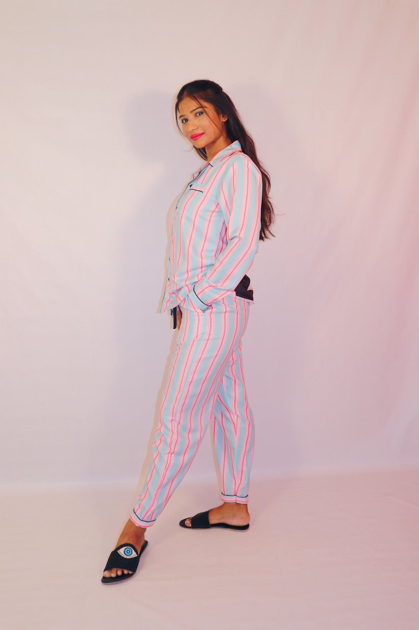 Bold Lady Pj Set (Bubblegum) - Comfy Nights