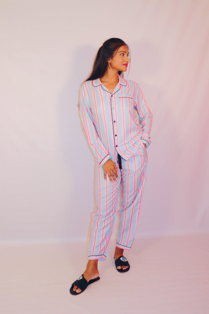 Bold Lady Pj Set (Bubblegum) - Comfy Nights