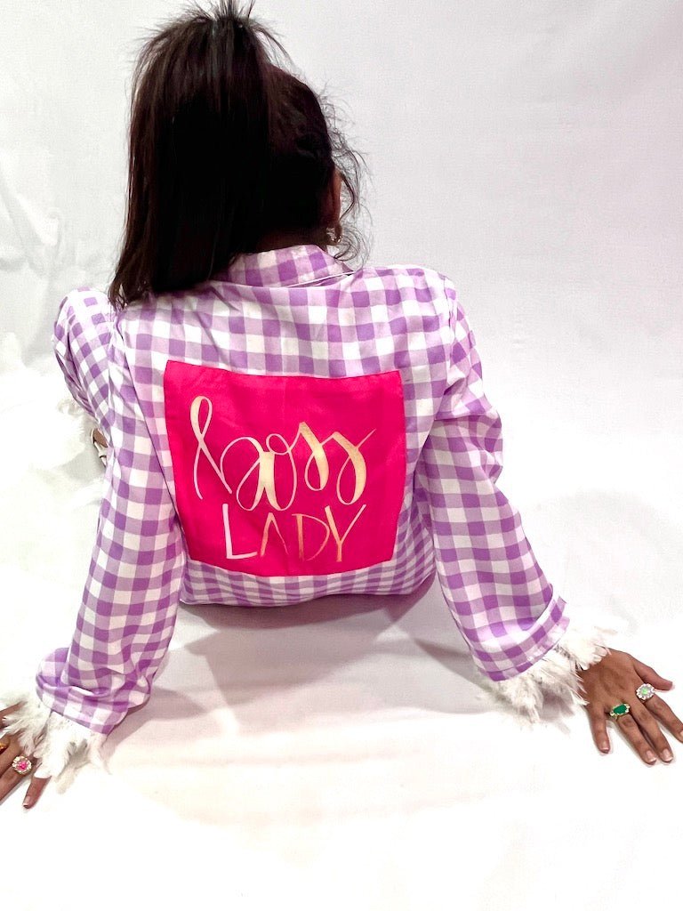 Boss Lady Feather Pj Set - Comfy Nights