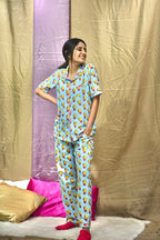Bulb Print Pj Set (Women) - Comfy Nights