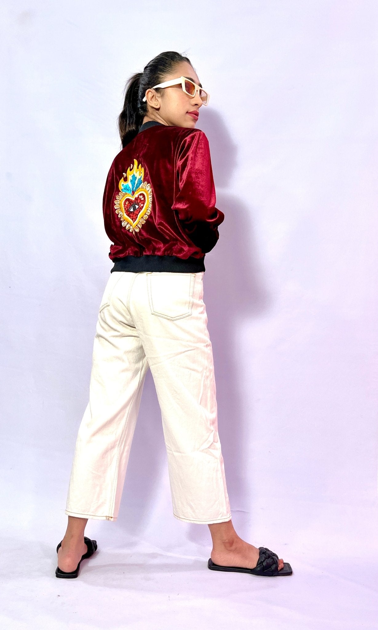 Burnt Eye Bomber Jacket - Comfy Nights