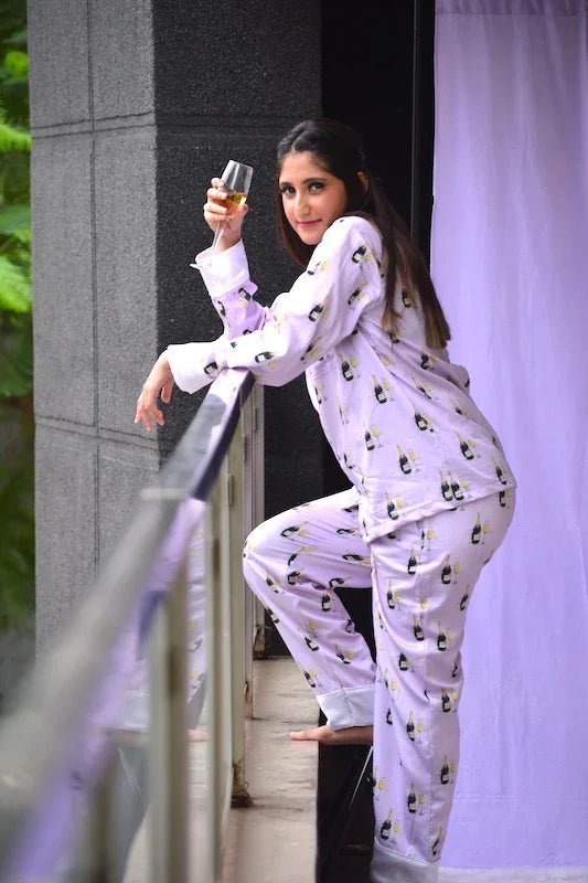 Champagne Pj Set - Comfy Nights