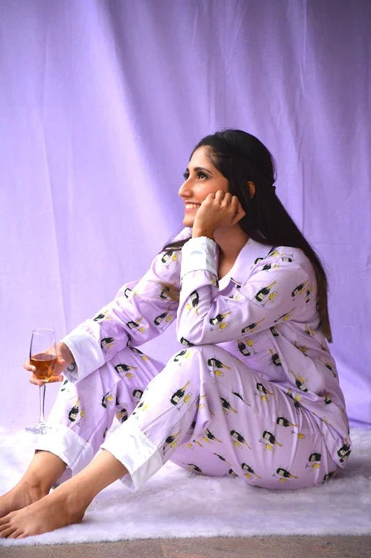 Champagne Pj Set - Comfy Nights