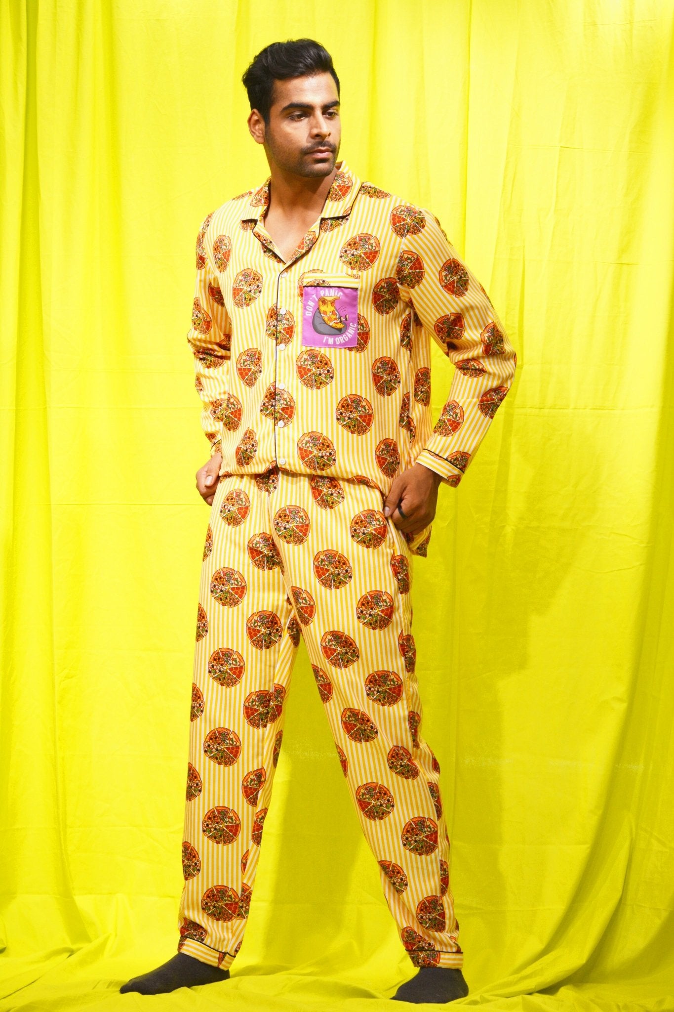 Chezzy Pizza Pj Set (Men) - Comfy Nights