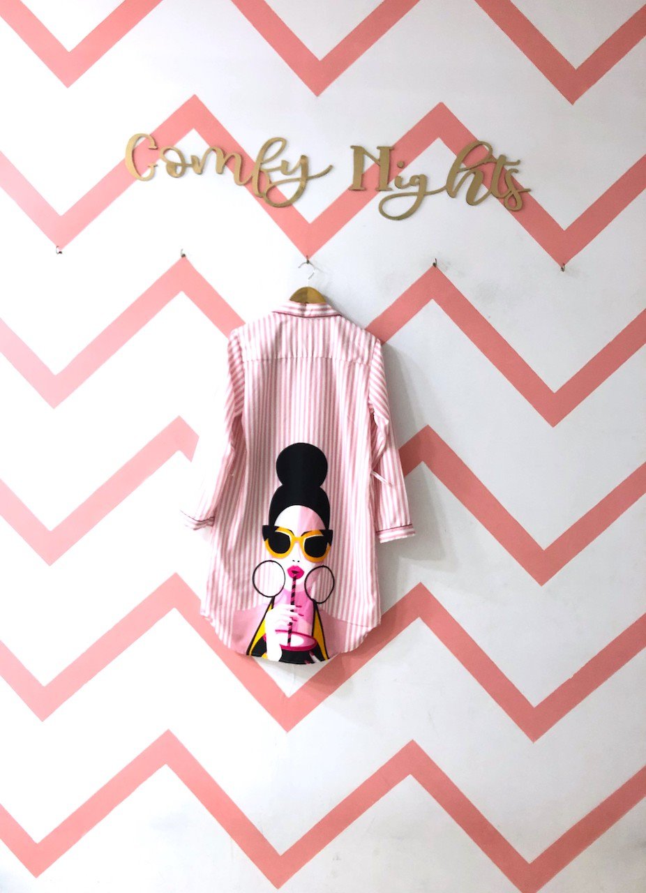 Chilling Honey Sleep Shirt - Comfy Nights