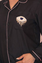 Evil Eye Patch Pj Set (Black Edition) - Comfy Nights
