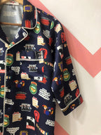 Friends Pj Set (Blue Edition) Half Sleeves - Comfy Nights
