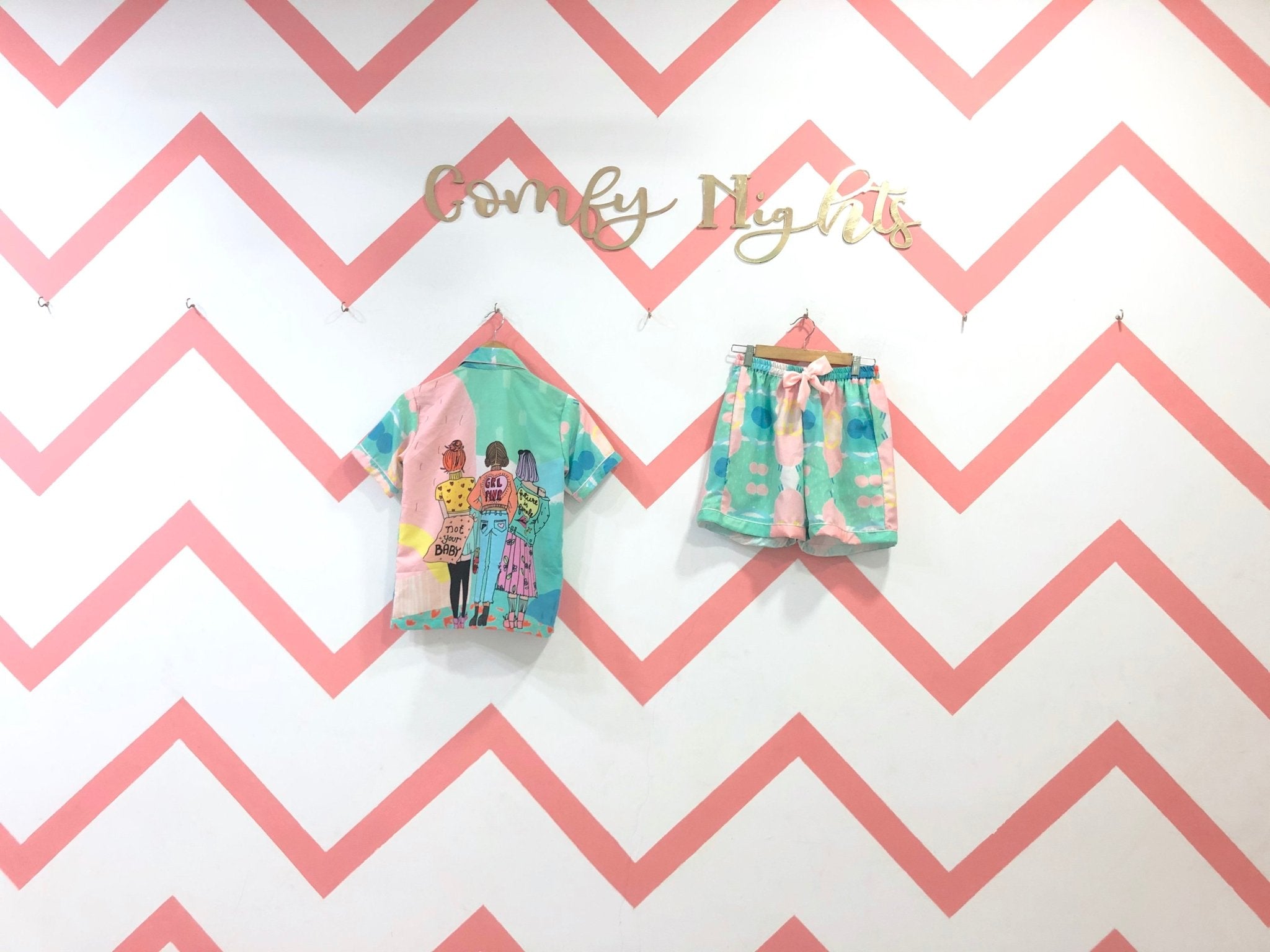 Girl Power Shorts Set - Comfy Nights