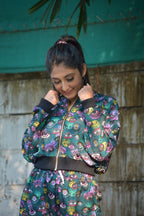 Green Eye Bomber Jacket + Jogger - Comfy Nights