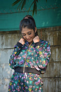 Green Eye Bomber Jacket ONLY - Comfy Nights