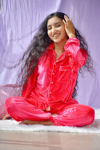 Hot Pink Velvet PJ Set - Comfy Nights