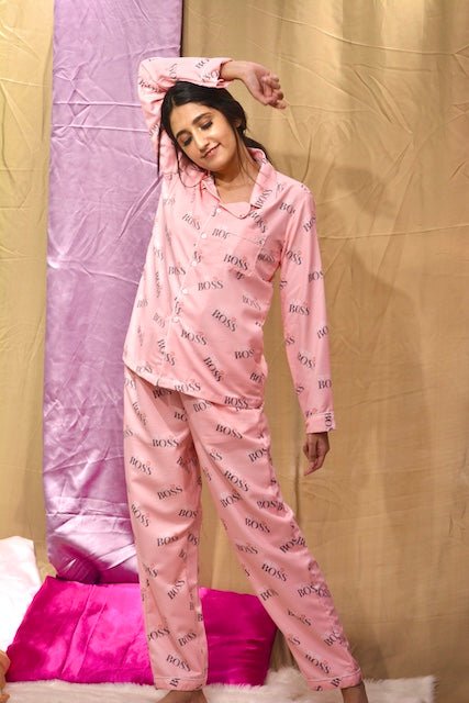 I'm The Boss Pj Set (Women) - Comfy Nights