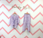 Lilac Cow Kaftan Set - Comfy Nights