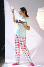 Macaroons Tee + Pj Set - Comfy Nights